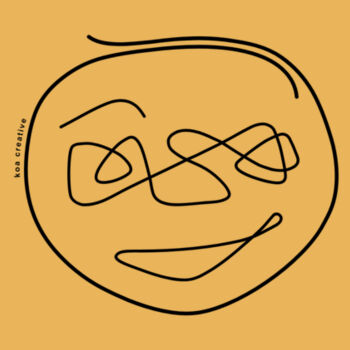 Putting On My Happy Face - Mens Staple T shirt - Black Print Design