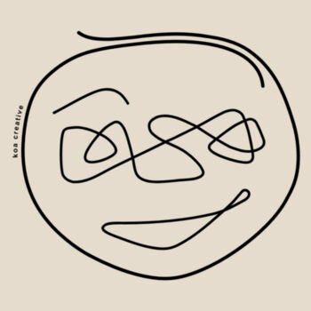 Putting On My Happy Face - Mens Staple Organic Tee - Black Print Design