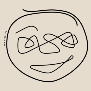 Putting On My Happy Face - Heavy Duty Canvas Tote Bag - Black Print Design