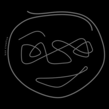 Putting On My Happy Face - Womens Mali Tee - Grey Print Design