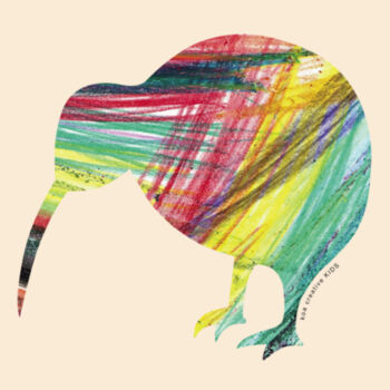 Rainbow Range - Kaleidoscope Kiwi - Drawstring Backpack Design
